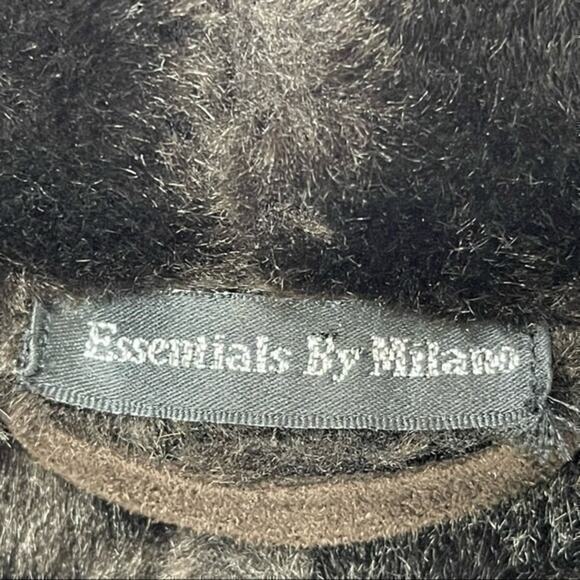 Essentials by Milano Vegan Suede & Fur Embroidered Coat NWOT Size L - Picture 10 of 12